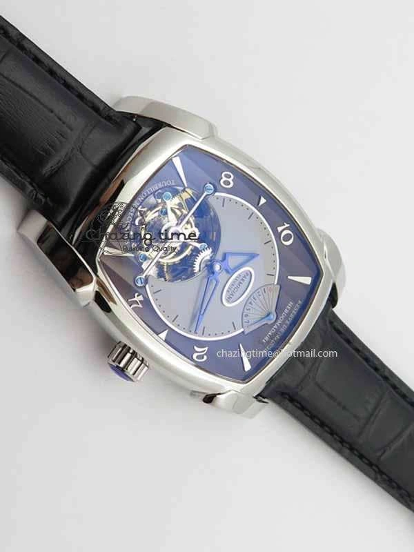 Kalpa Grande Tourbillon AZ Best Edition SS Gray Dial On Black Leather Strap