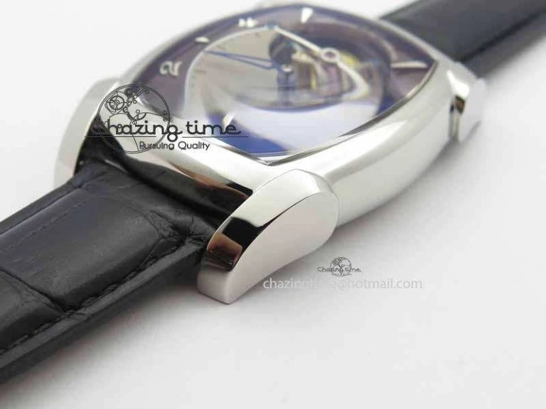 Kalpa Grande Tourbillon AZ Best Edition SS Gray Dial On Black Leather Strap