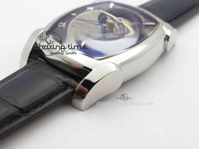 Kalpa Grande Tourbillon AZ Best Edition SS Gray Dial On Black Leather Strap