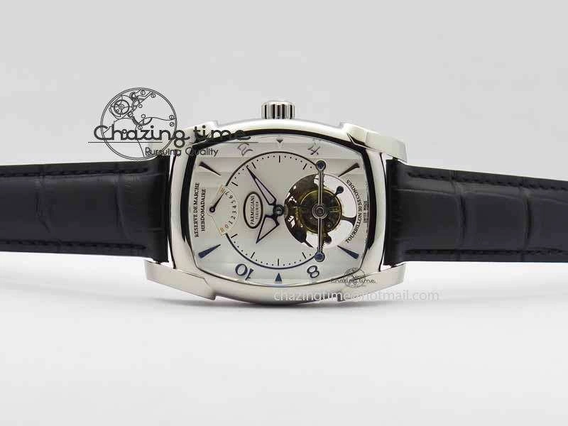 Kalpa Grande Tourbillon AZ Best Edition SS White Dial On Black Leather Strap