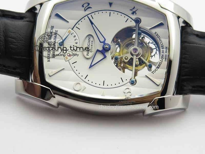 Kalpa Grande Tourbillon AZ Best Edition SS White Dial On Black Leather Strap