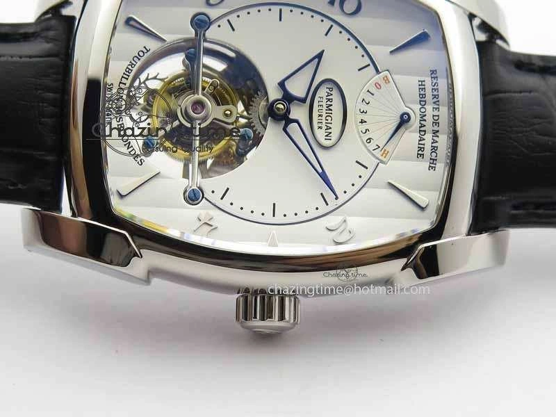 Kalpa Grande Tourbillon AZ Best Edition SS White Dial On Black Leather Strap