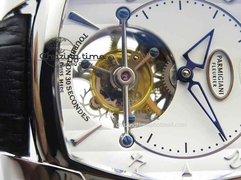 Kalpa Grande Tourbillon AZ Best Edition SS White Dial On Black Leather Strap
