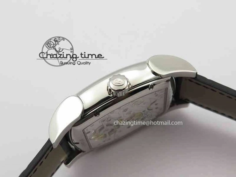 Kalpa Grande Tourbillon AZ Best Edition SS White Dial On Black Leather Strap