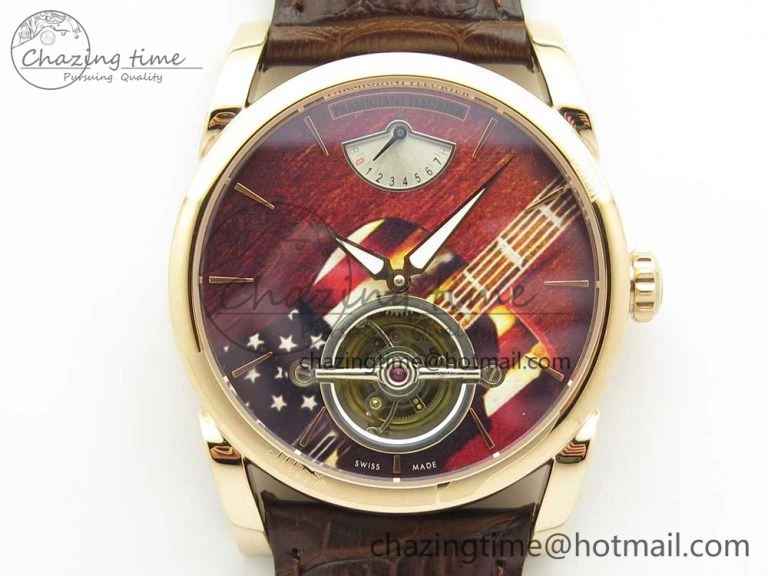 Kalpa Tourbillon SS Gray Textured Dial On Black Leather Strap