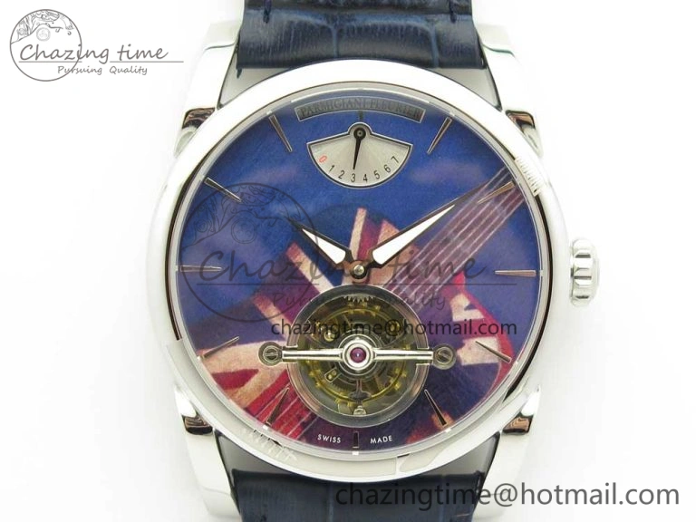 Kalpa Tourbillon SS White Textured Dial On Brown Leather Strap
