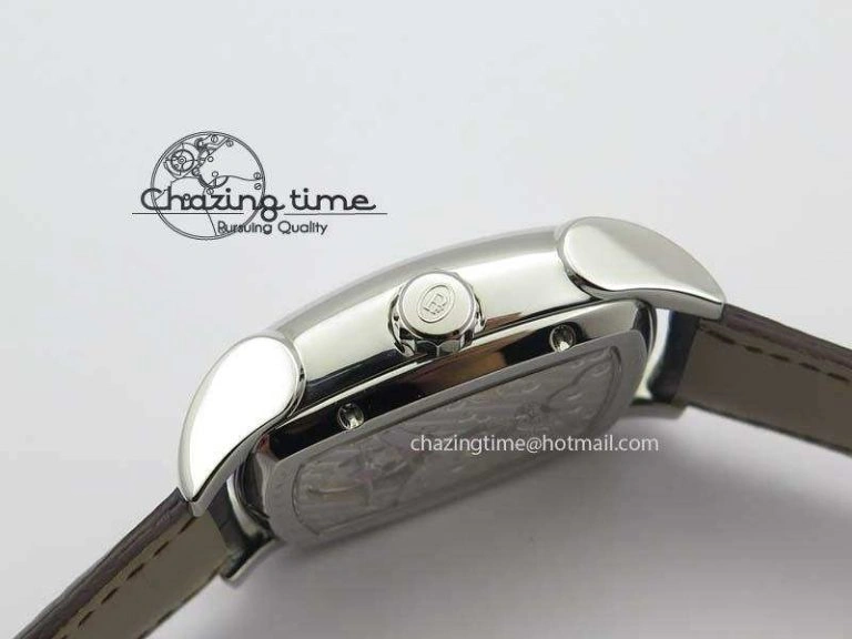 Kalpa Tourbillon SS White Textured Dial On Brown Leather Strap