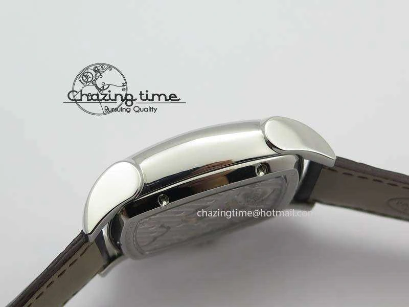 Kalpa Tourbillon SS White Textured Dial On Brown Leather Strap
