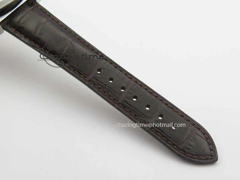 Kalpa Tourbillon SS White Textured Dial On Brown Leather Strap