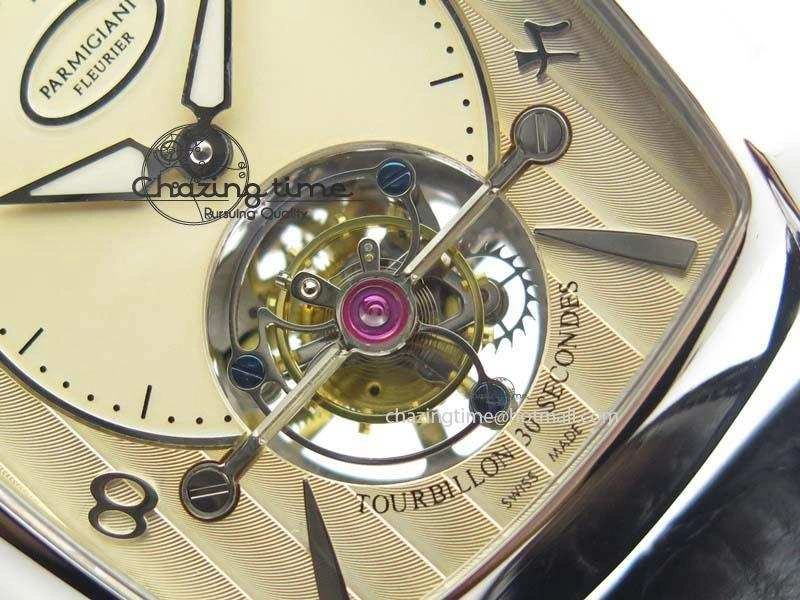 Kalpa Tourbillon SS Yellow Textured Dial On Black Leather Strap