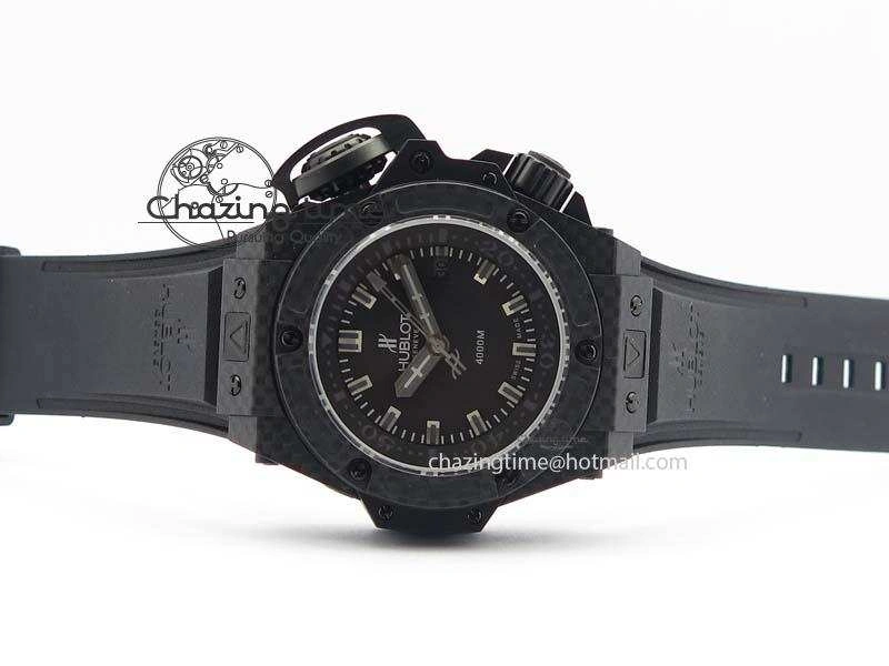 King Power 48mm OceanGraphic 4000 Carbon V6F 1:1 Best Edition Black Dial Gray Markers A7750