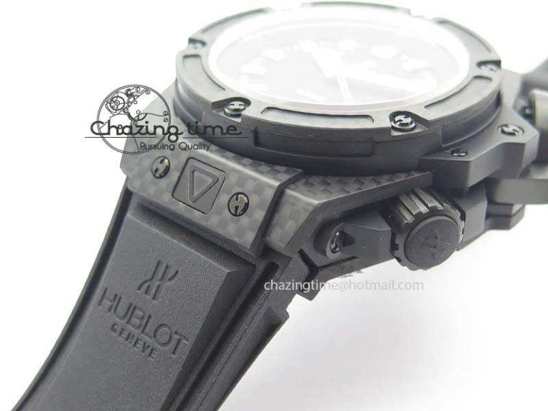 King Power 48mm OceanGraphic 4000 Carbon V6F 1:1 Best Edition Black Dial Gray Markers A7750