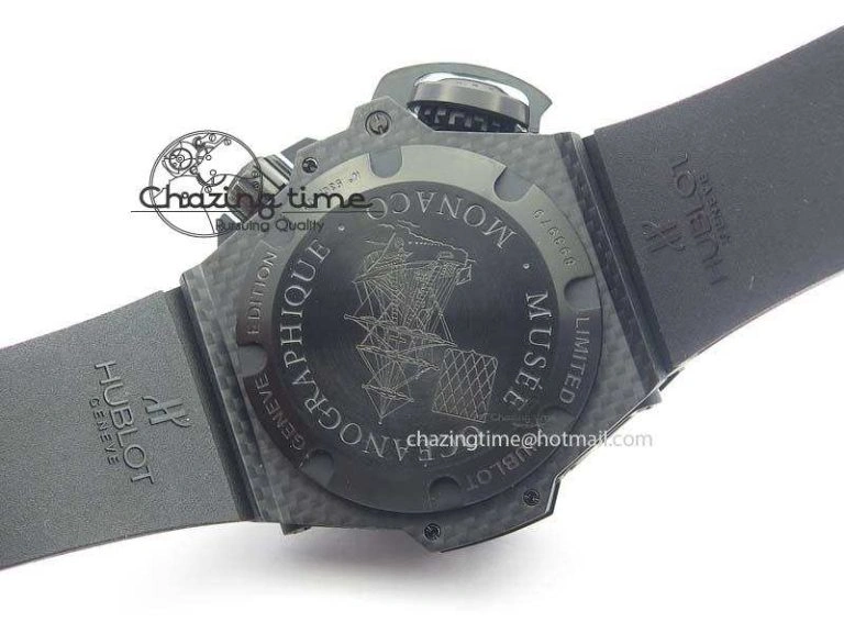 King Power 48mm OceanGraphic 4000 Carbon V6F 1:1 Best Edition Black Dial Gray Markers A7750