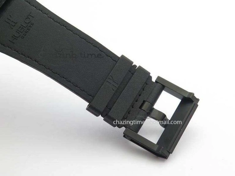 King Power 48mm OceanGraphic 4000 Carbon V6F 1:1 Black Dial Blue Gummy Strap A7750
