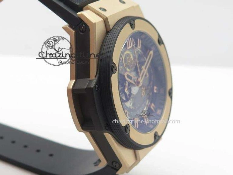 King Power 48mm Unico King RG On Black Rubber Strap A7750