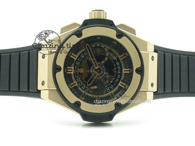 King Power 48mm Unico King RG On Black Rubber Strap A7750