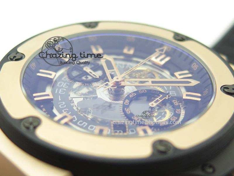 King Power 48mm Unico King RG On Black Rubber Strap A7750