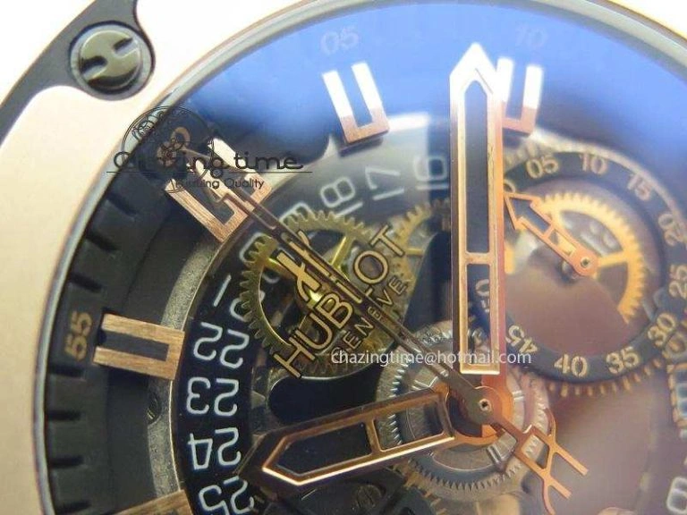 King Power 48mm Unico King RG On Black Rubber Strap A7750