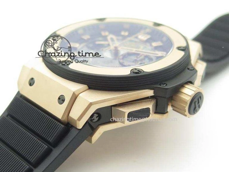 King Power 48mm Unico King RG On Black Rubber Strap A7750