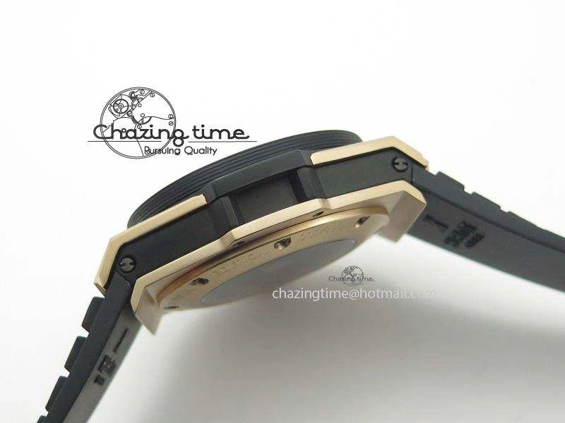 King Power 48mm Unico King RG On Black Rubber Strap A7750
