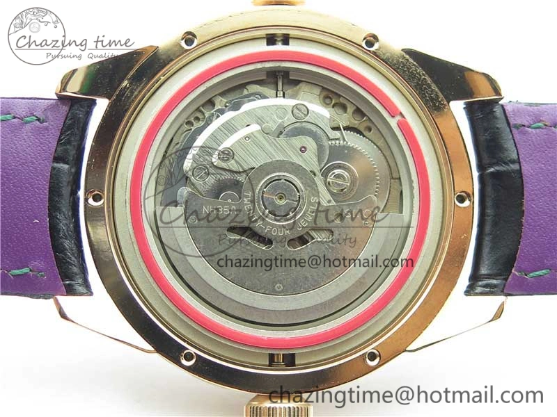 Konstantin Chaykin Joker RG TWF Best Edition Green Pumpkin Dial on Black Leather Strap NH35A