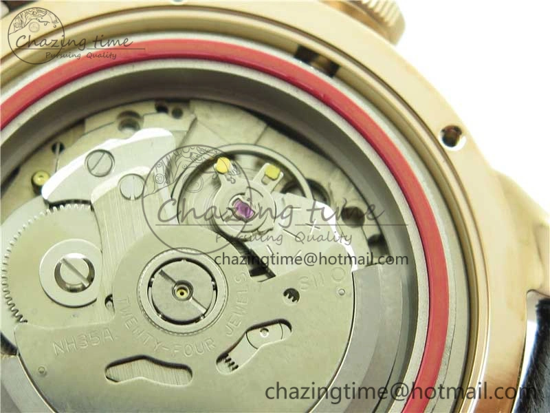 Konstantin Chaykin Joker RG TWF Best Edition Green Pumpkin Dial on Black Leather Strap NH35A
