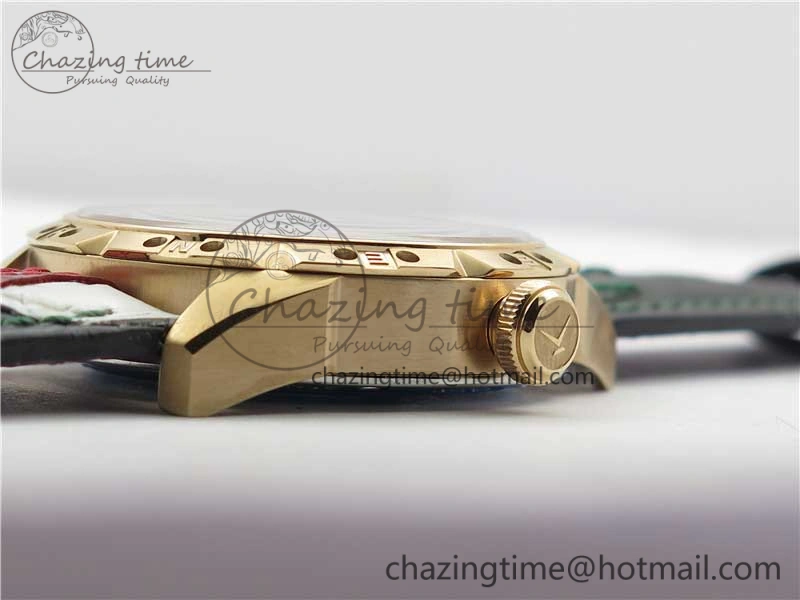 Konstantin Chaykin Joker RG TWF Best Edition Green Pumpkin Dial on Black Tie Leather Strap NH35A