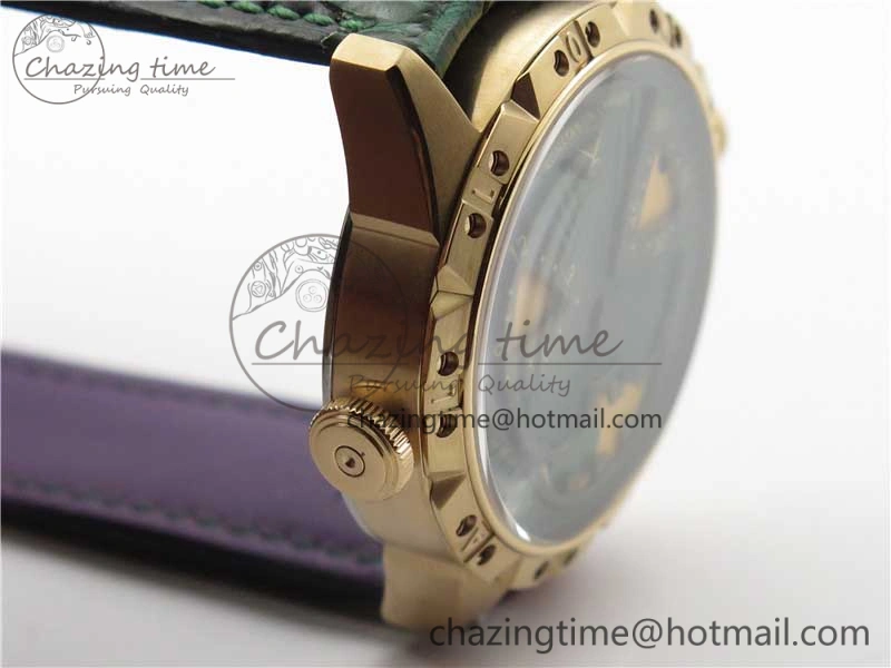 Konstantin Chaykin Joker RG TWF Best Edition Green Pumpkin Dial on Black Tie Leather Strap NH35A