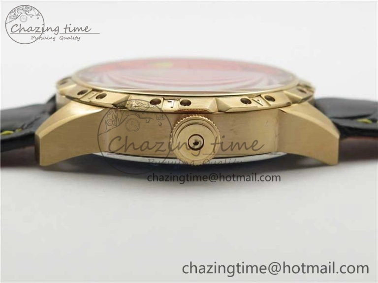 Konstantin Chaykin Joker RG TWF Best Edition Orange Pumpkin Dial on Black Leather Strap NH35A