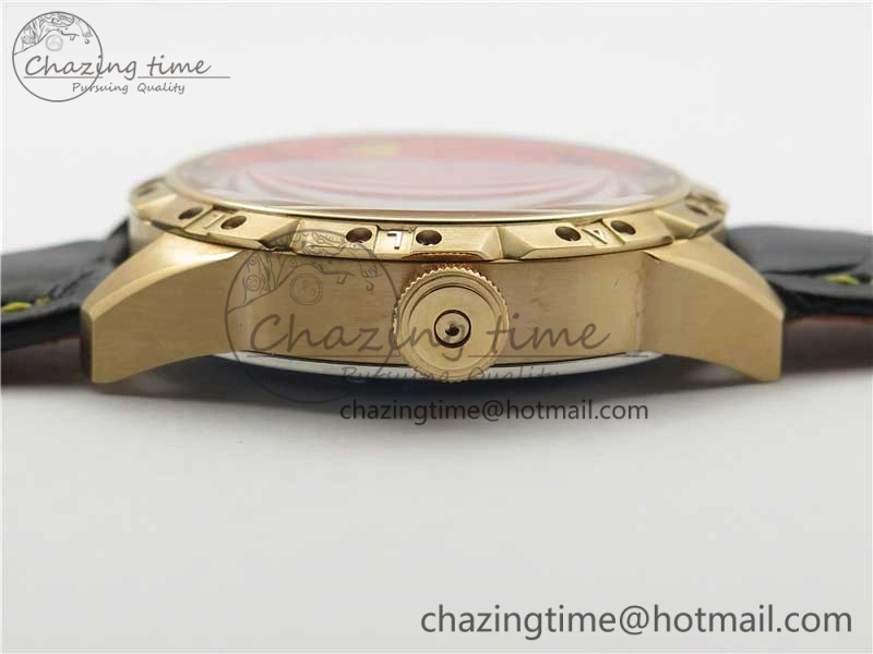 Konstantin Chaykin Joker RG TWF Best Edition Orange Pumpkin Dial on Black Leather Strap NH35A