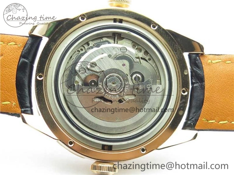 Konstantin Chaykin Joker RG TWF Best Edition Orange Pumpkin Dial on Black Leather Strap NH35A