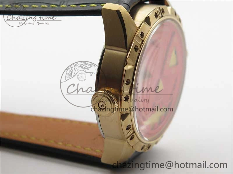 Konstantin Chaykin Joker RG TWF Best Edition Orange Pumpkin Dial on Black Leather Strap NH35A