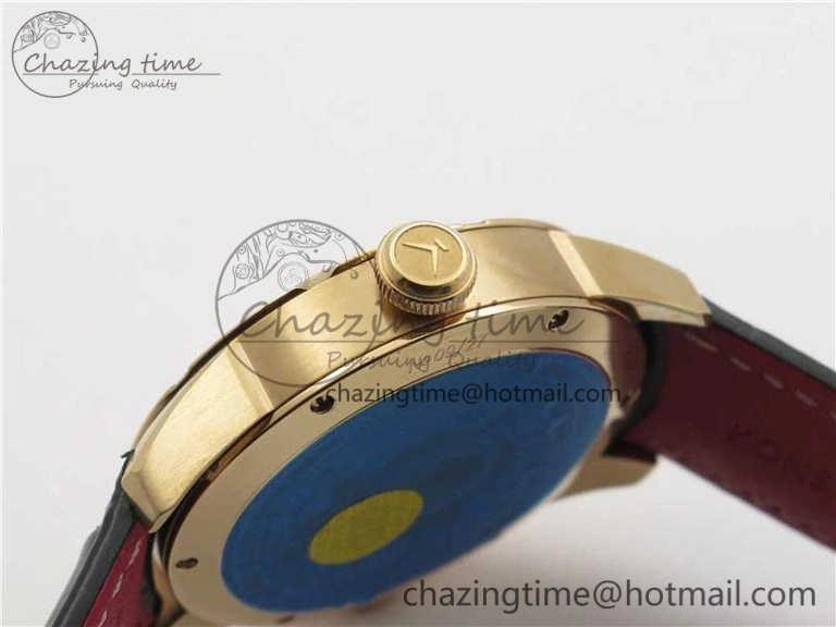 Konstantin Chaykin Joker RG TWF Best Edition Pink Pig Dial on Black Leather Strap NH35A