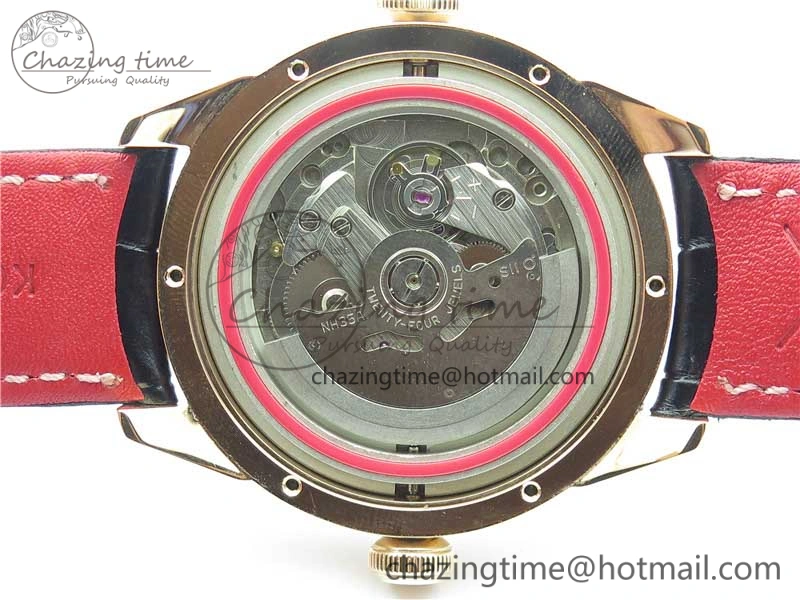Konstantin Chaykin Joker RG TWF Best Edition Pink Pig Dial on Black Leather Strap NH35A