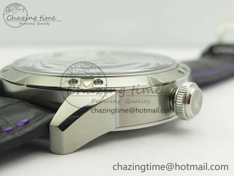 Konstantin Chaykin Joker SS Joker Dial Blue Inner Bezel on Black Leather Strap NH35A