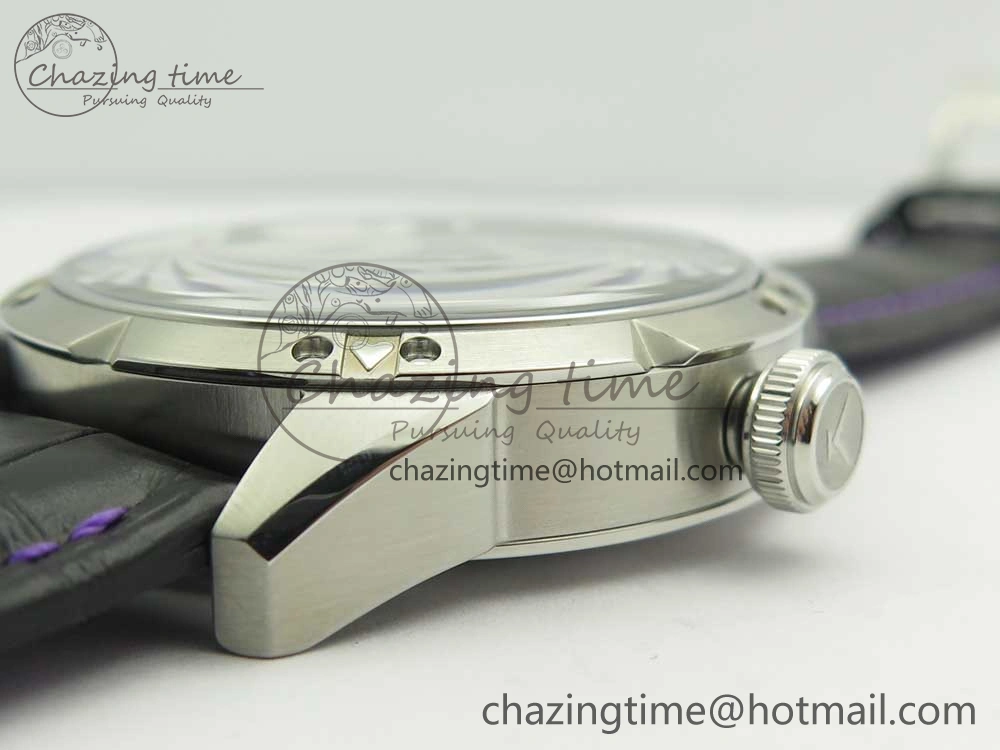 Konstantin Chaykin Joker SS Joker Dial Blue Inner Bezel on Black Leather Strap NH35A