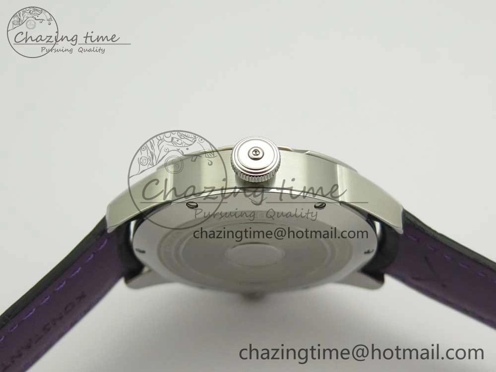 Konstantin Chaykin Joker SS Joker Dial Blue Inner Bezel on Black Leather Strap NH35A