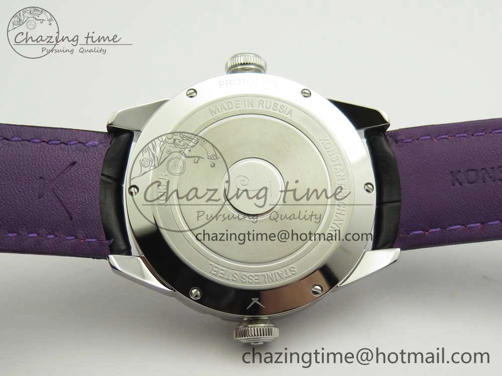 Konstantin Chaykin Joker SS Joker Dial Blue Inner Bezel on Black Leather Strap NH35A