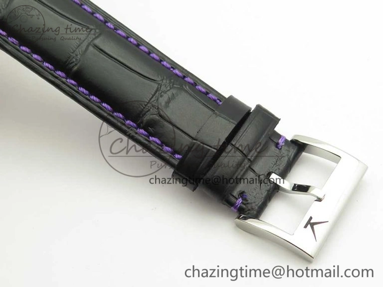 Konstantin Chaykin Joker SS Joker Dial Blue Inner Bezel on Black Leather Strap NH35A