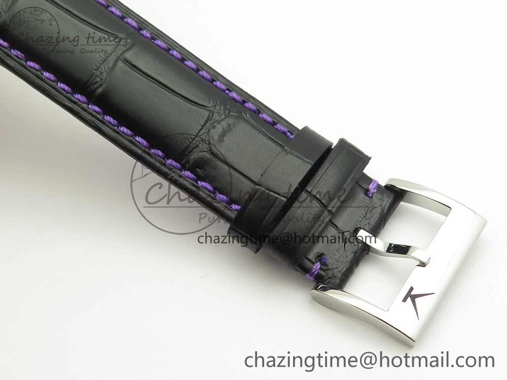 Konstantin Chaykin Joker SS Joker Dial Blue Inner Bezel on Black Leather Strap NH35A