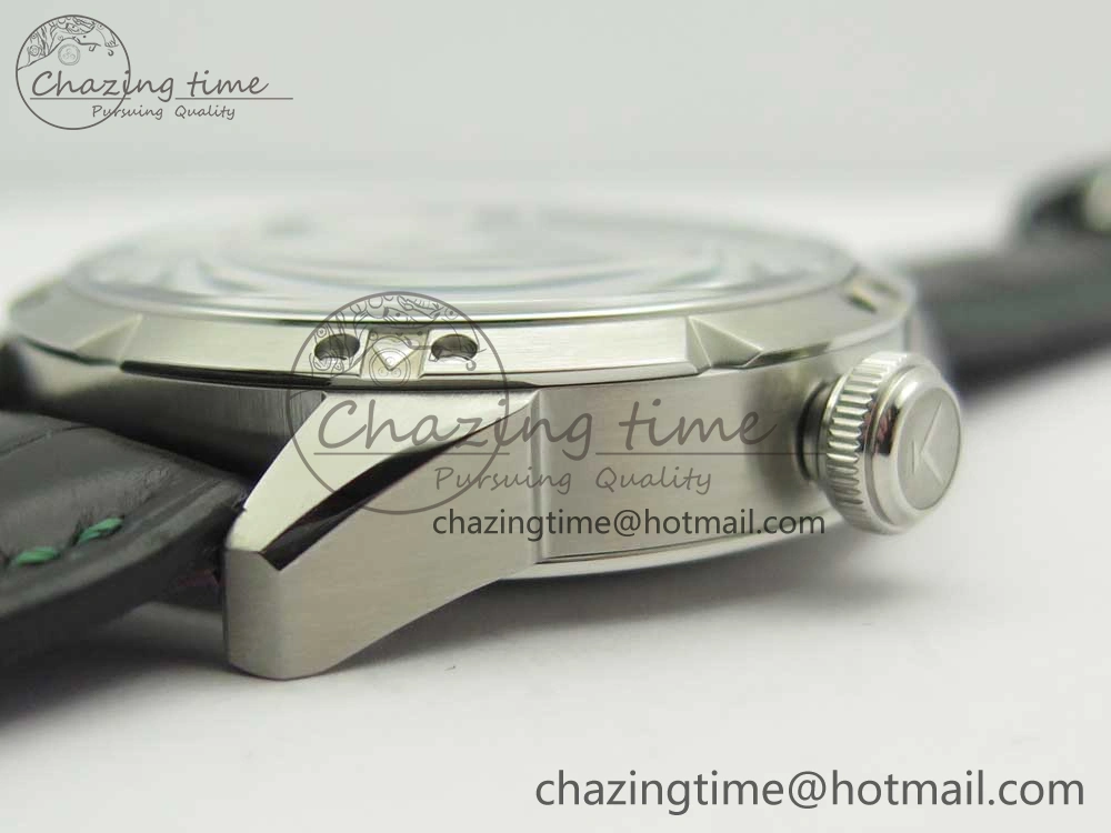 Konstantin Chaykin Joker SS Joker Dial Green Inner Bezel on Black Leather Strap NH35A