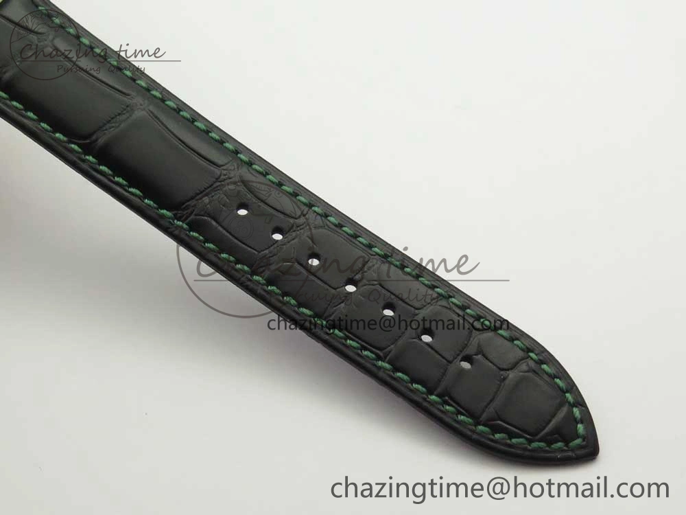 Konstantin Chaykin Joker SS Joker Dial Green Inner Bezel on Black Leather Strap NH35A