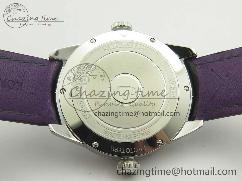 Konstantin Chaykin Joker SS Joker Dial Green Inner Bezel on Black Leather Strap NH35A