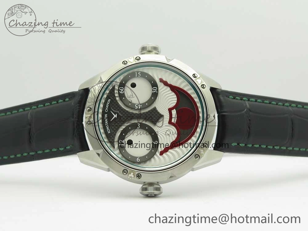 Konstantin Chaykin Joker SS Joker Dial Green Inner Bezel on Black Leather Strap NH35A