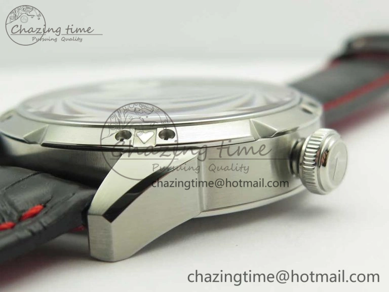 Konstantin Chaykin Joker SS Joker Dial Red Inner Bezel on Black Leather Strap NH35A