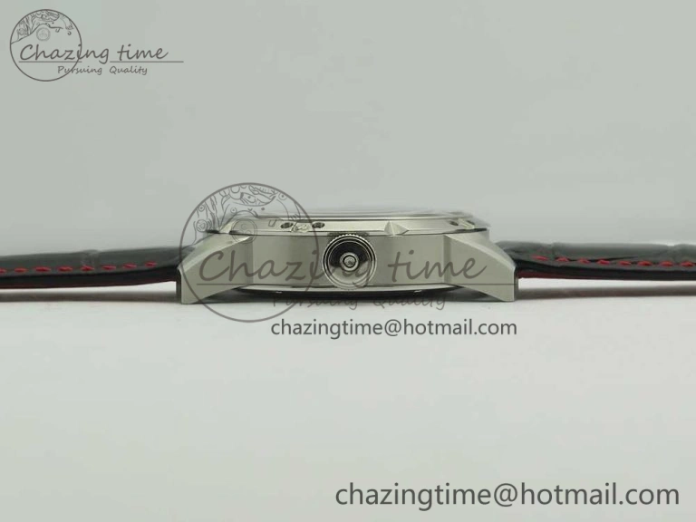 Konstantin Chaykin Joker SS Joker Dial Red Inner Bezel on Black Leather Strap NH35A