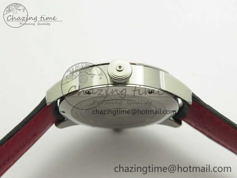 Konstantin Chaykin Joker SS Joker Dial Red Inner Bezel on Black Leather Strap NH35A
