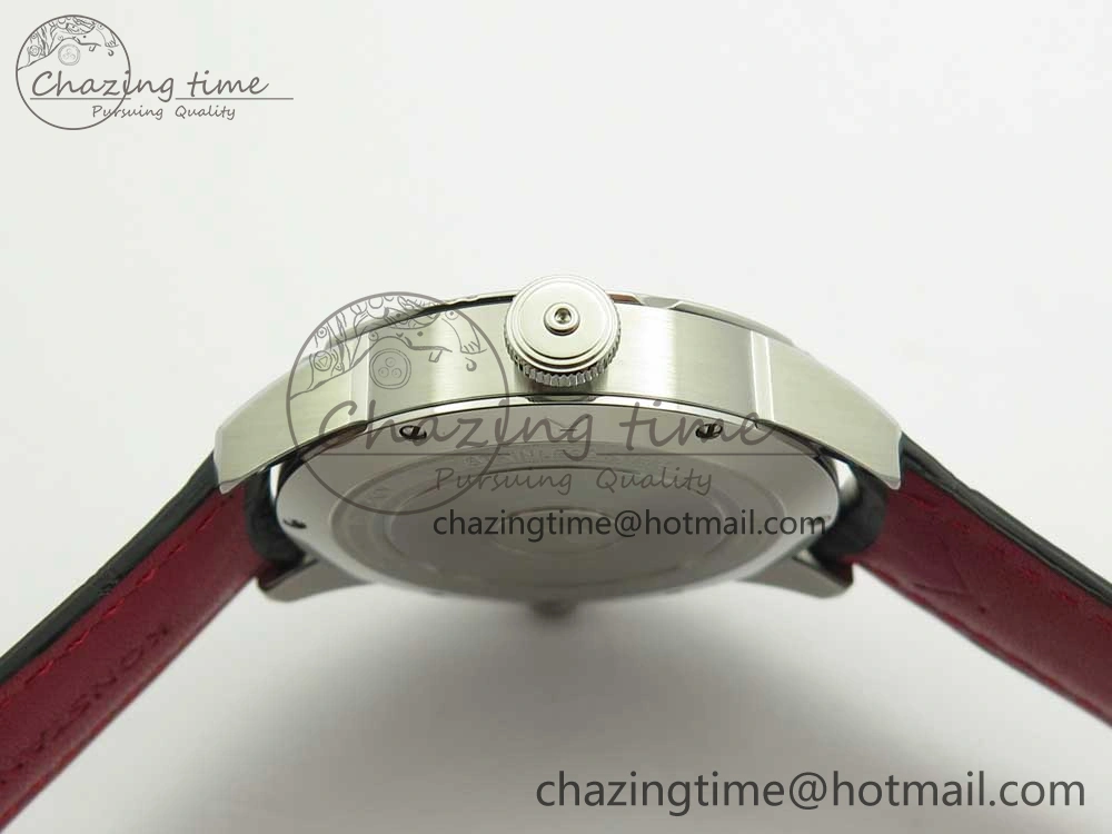 Konstantin Chaykin Joker SS Joker Dial Red Inner Bezel on Black Leather Strap NH35A