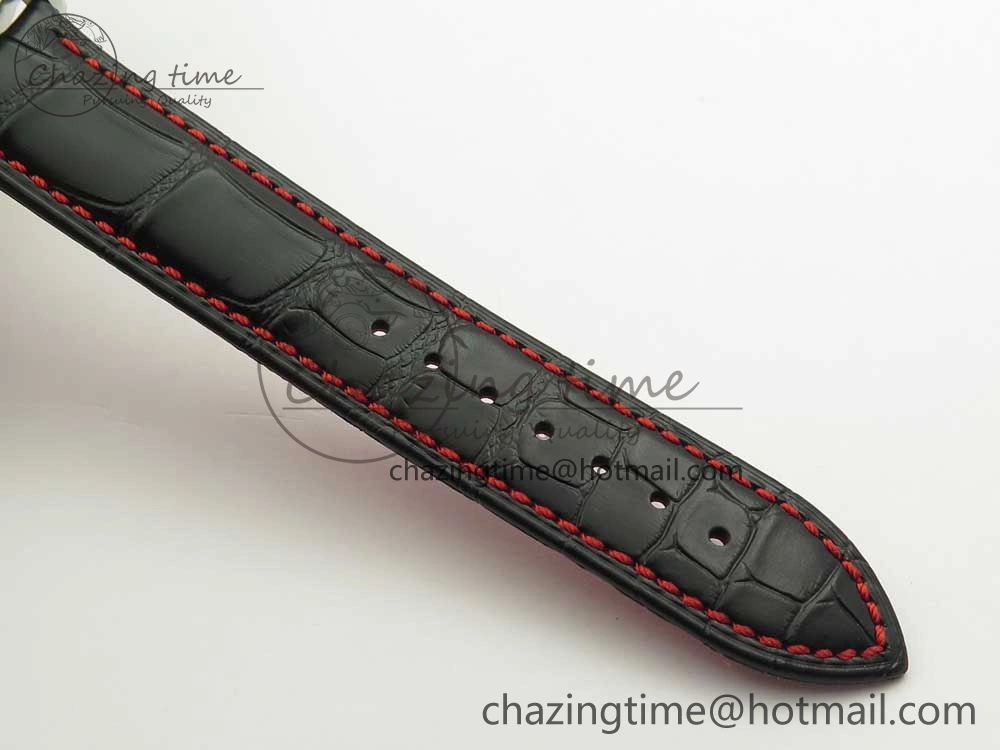 Konstantin Chaykin Joker SS Joker Dial Red Inner Bezel on Black Leather Strap NH35A