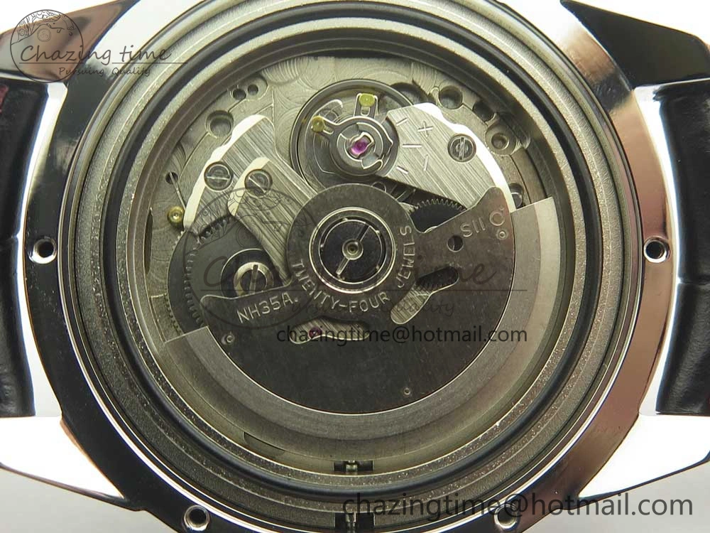 Konstantin Chaykin Joker SS Joker Dial Red Inner Bezel on Black Leather Strap NH35A
